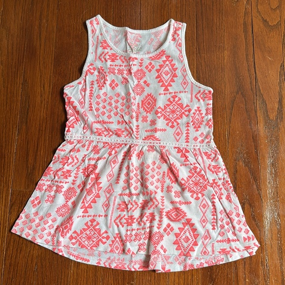 2 Piece Bundle Girls Justice Pink and White Tank Top Denim Shorts Size 8 - Picture 4 of 6